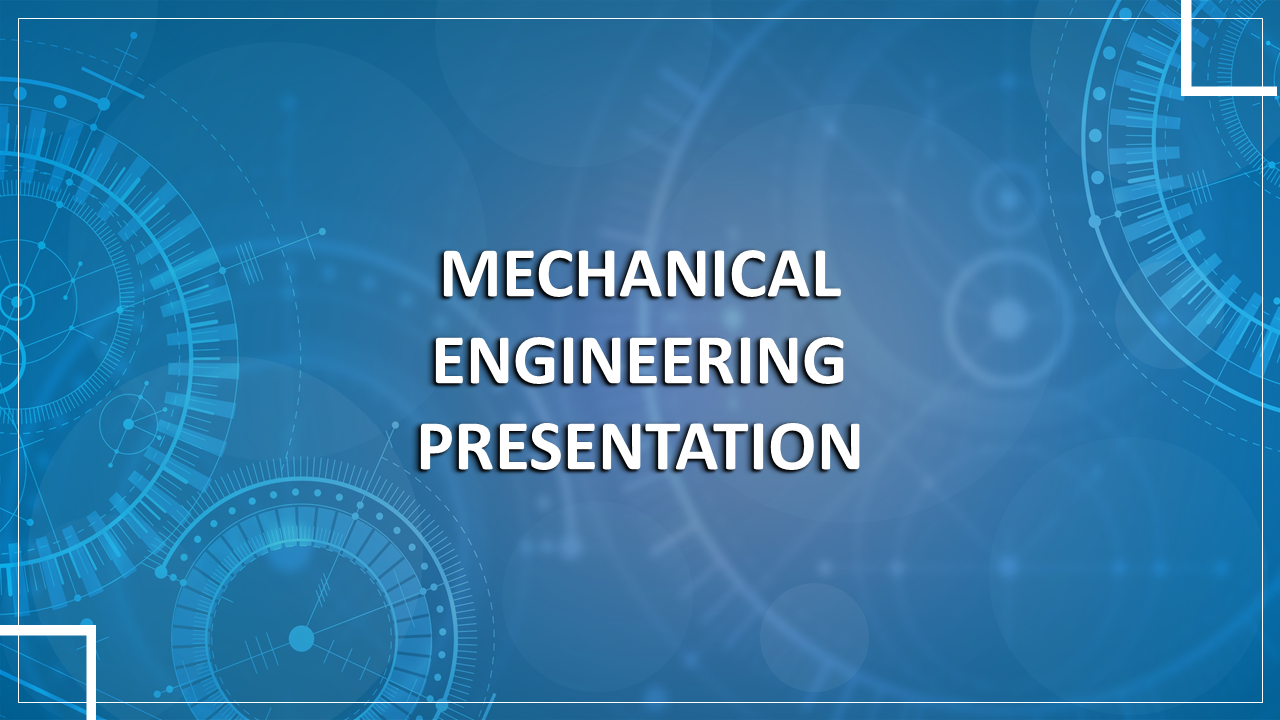 technical presentation for mechanical engineering